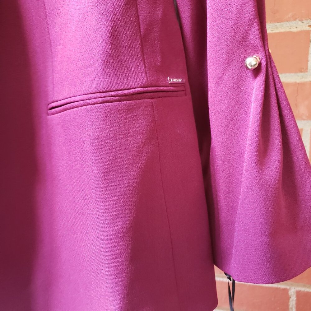 BNWT DKNY ravishing deep rose-colored glasses lined blazer (10) - Picture 5 of 7